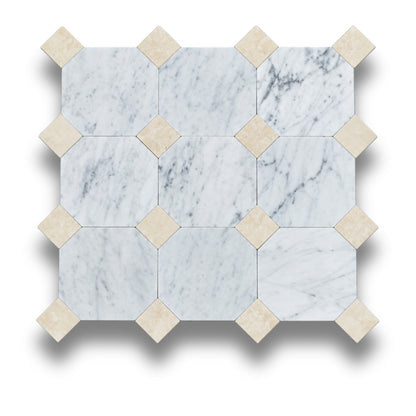 Carrara w/Crema Serena Tumbled