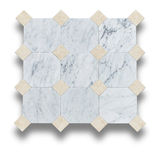 Carrara w/Crema Serena Tumbled
