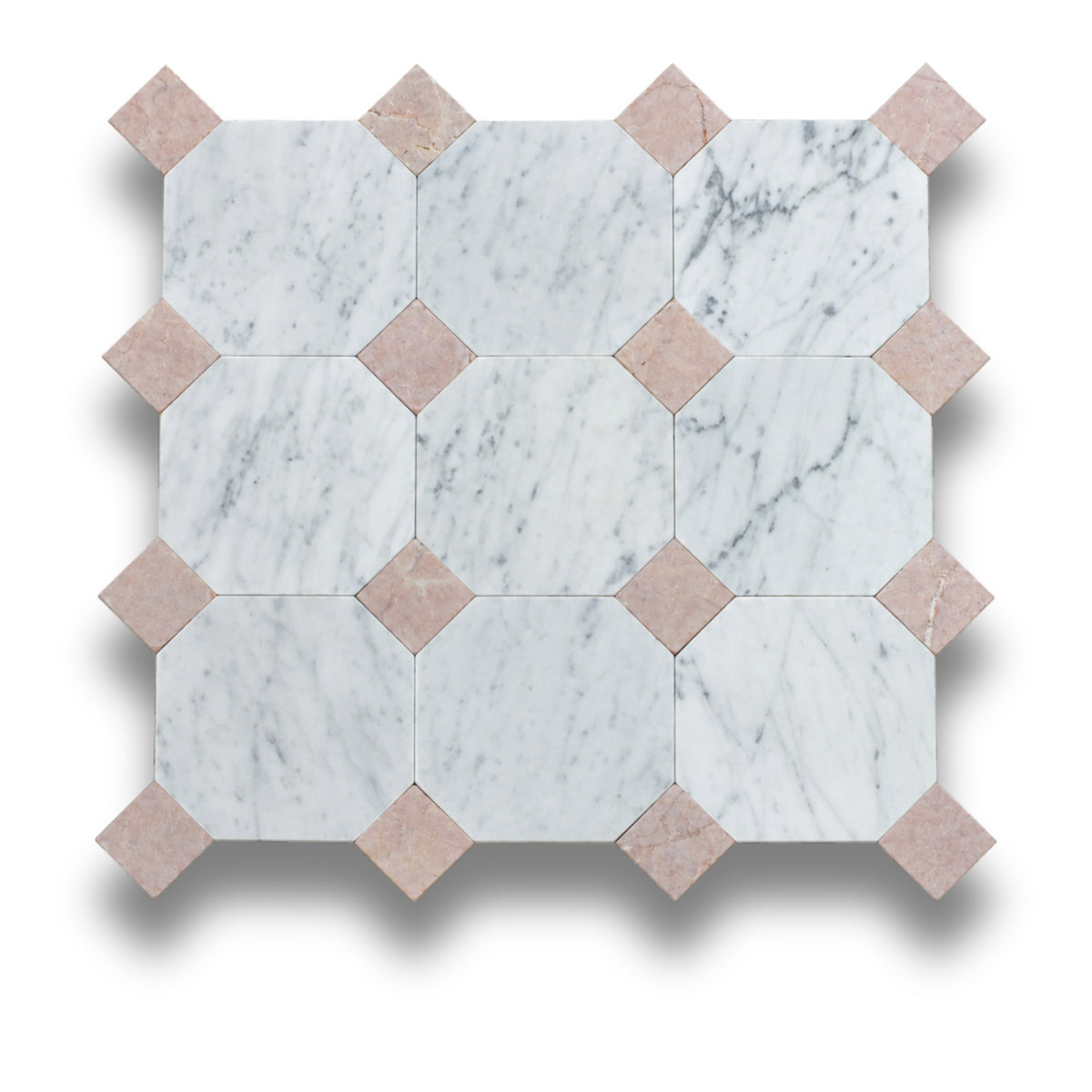 Carrara w/Rosado Tumbled