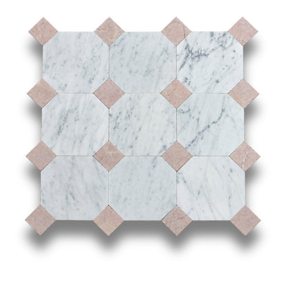 Carrara w/Rosado Tumbled