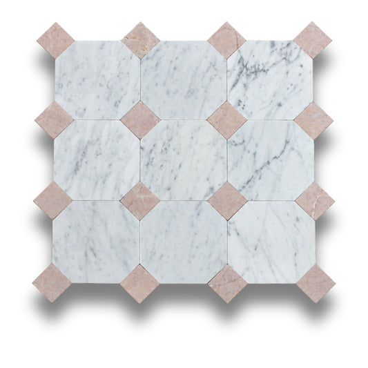 Carrara w/Rosado Tumbled