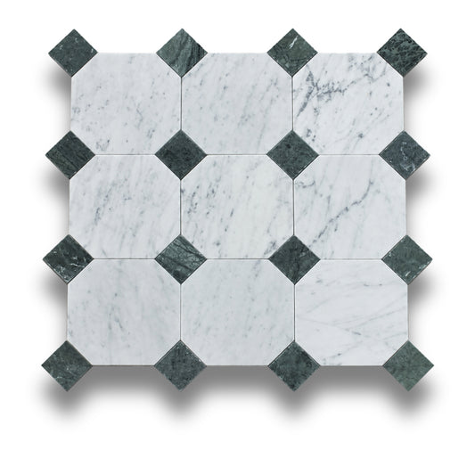 Carrara w/Taj Green Tumbled