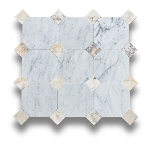 Carrara w/Viola Oro Tumbled
