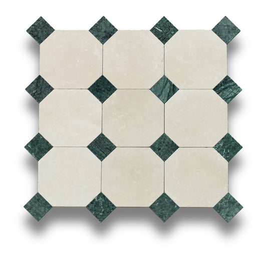 Crema Serena w/Taj Green Tumbled