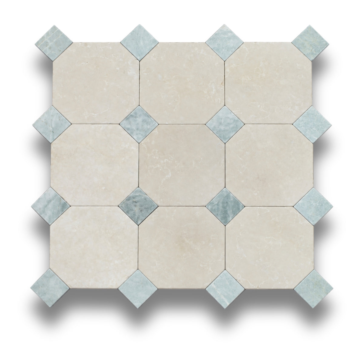 Crema Serena w/Verdi Cristallo Tumbled