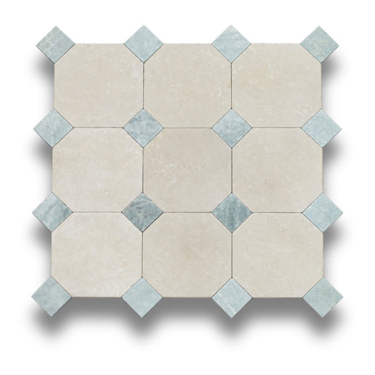 Crema Serena w/Verdi Cristallo Tumbled