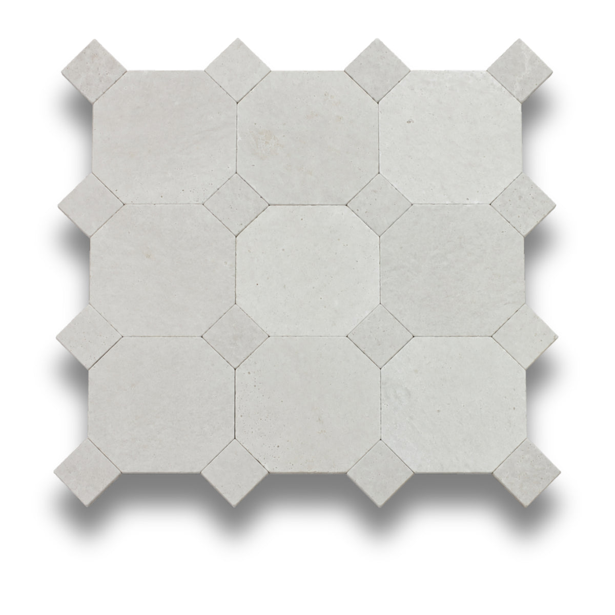 Travertine Gris w/Gris Travertine Tumbled