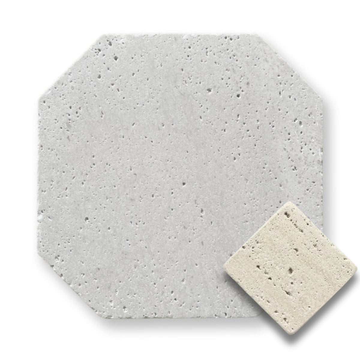 Travertine Gris w/Travertine Classico Tumbled