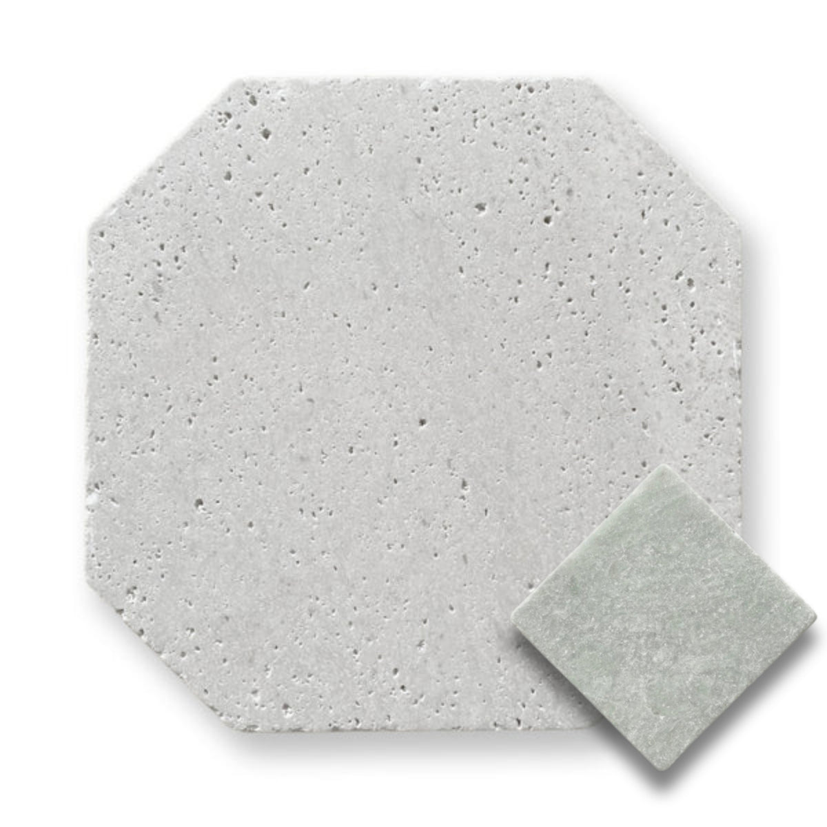 Travertine Gris w/Verdi Cristallo Tumbled