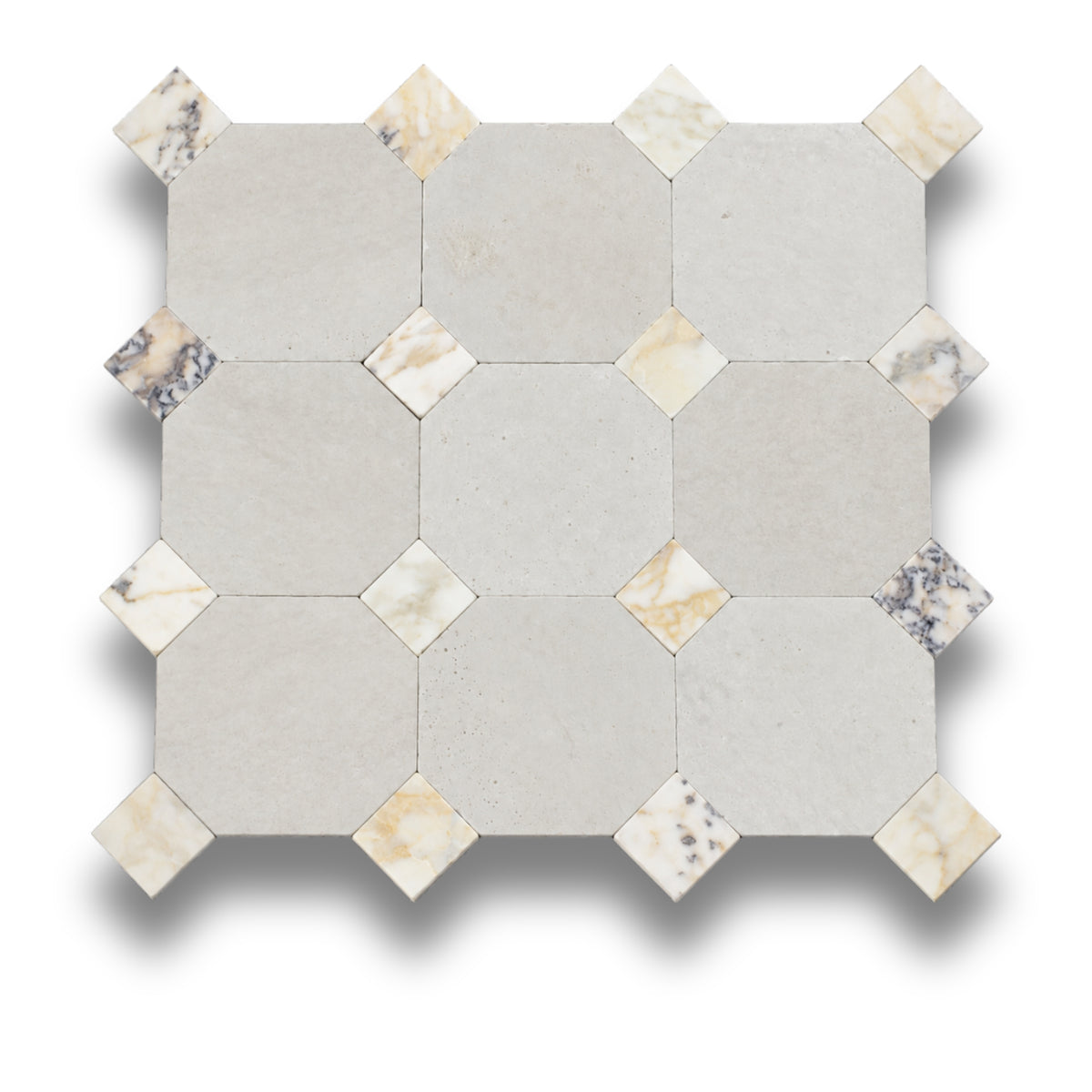 Travertine Gris w/Viola Oro Tumbled