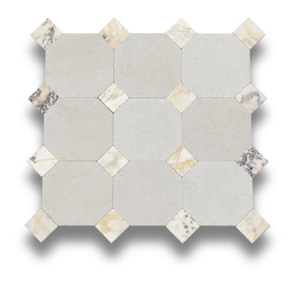 Travertine Gris w/Viola Oro Tumbled