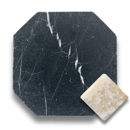Nero Marquina w/Honey Onyx Tumbled