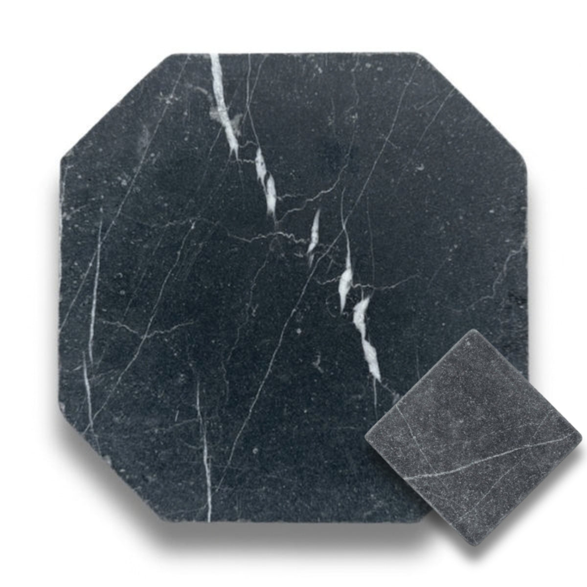 Nero Marquina w/Nero Marquina Tumbled