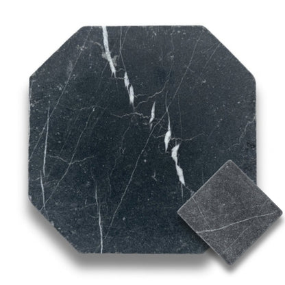 Nero Marquina w/Nero Marquina Tumbled