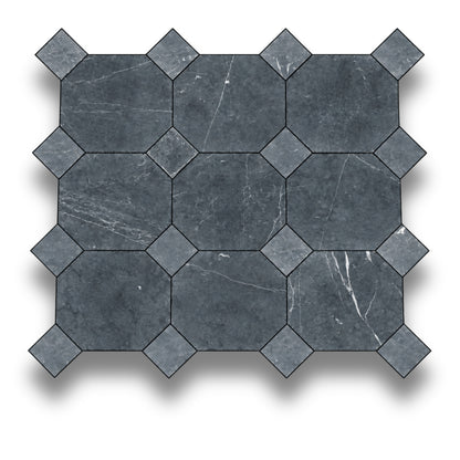 Nero Marquina w/Nero Marquina Tumbled