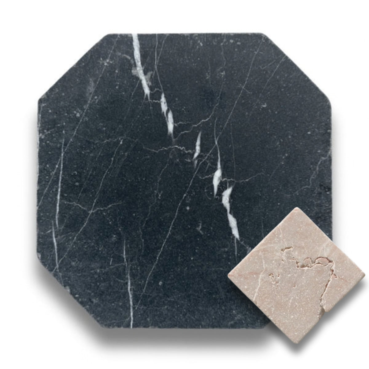 Nero Marquina w/Rosado Tumbled