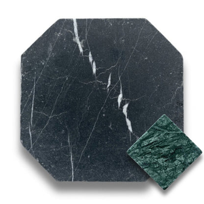 Nero Marquina w/Taj Green Tumbled