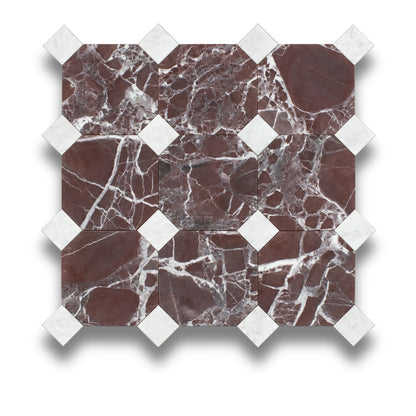 Rosso Levanto w/Bianco Oro Light Tumbled