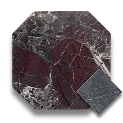 Rosso Levanto w/Nero Marquina Tumbled