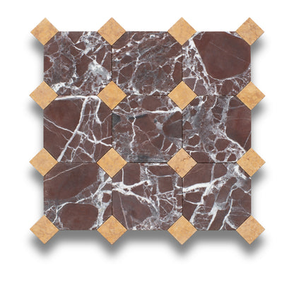 Rosso Levanto w/Rosso Verona Tumbled