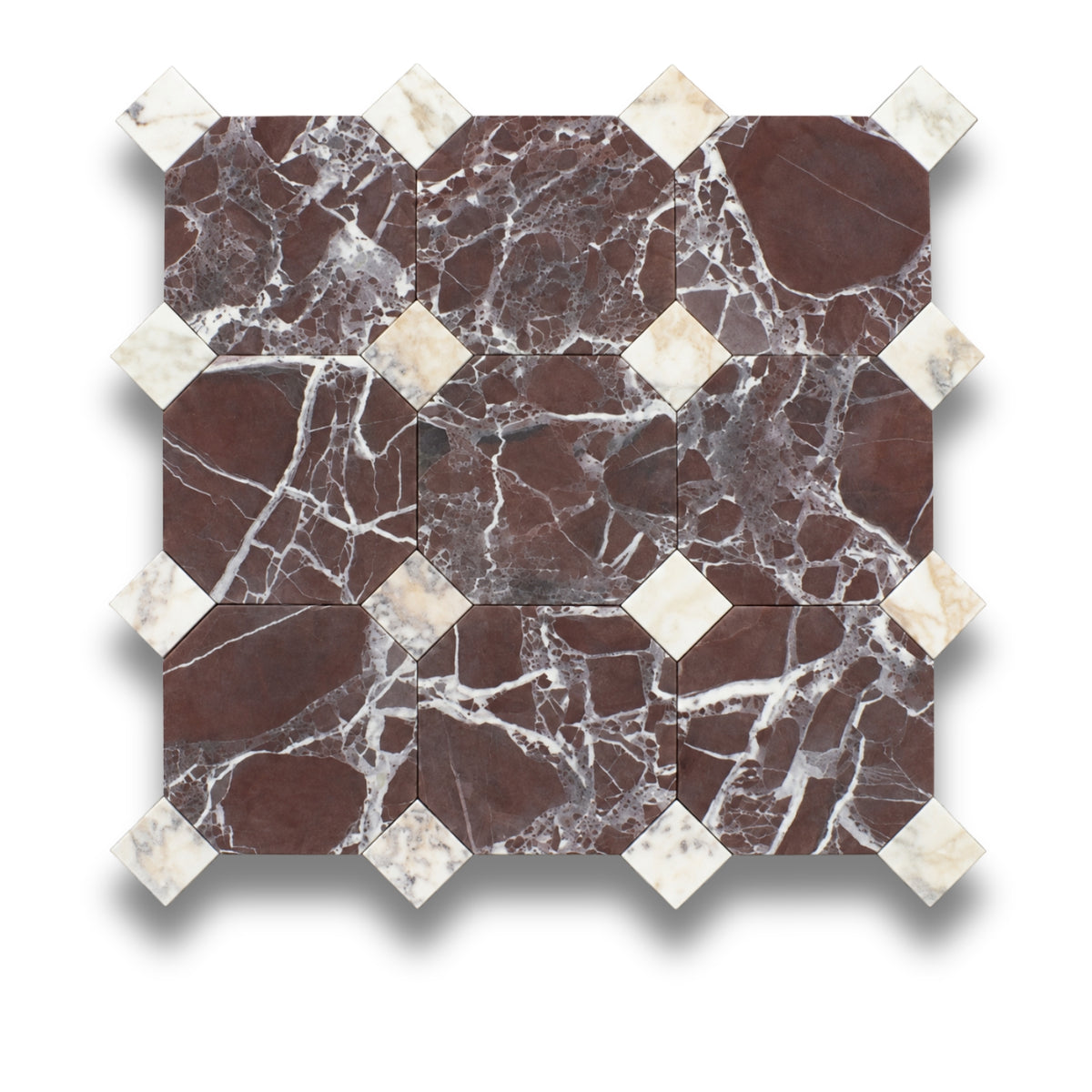 Rosso Levanto w/Viola Oro Tumbled