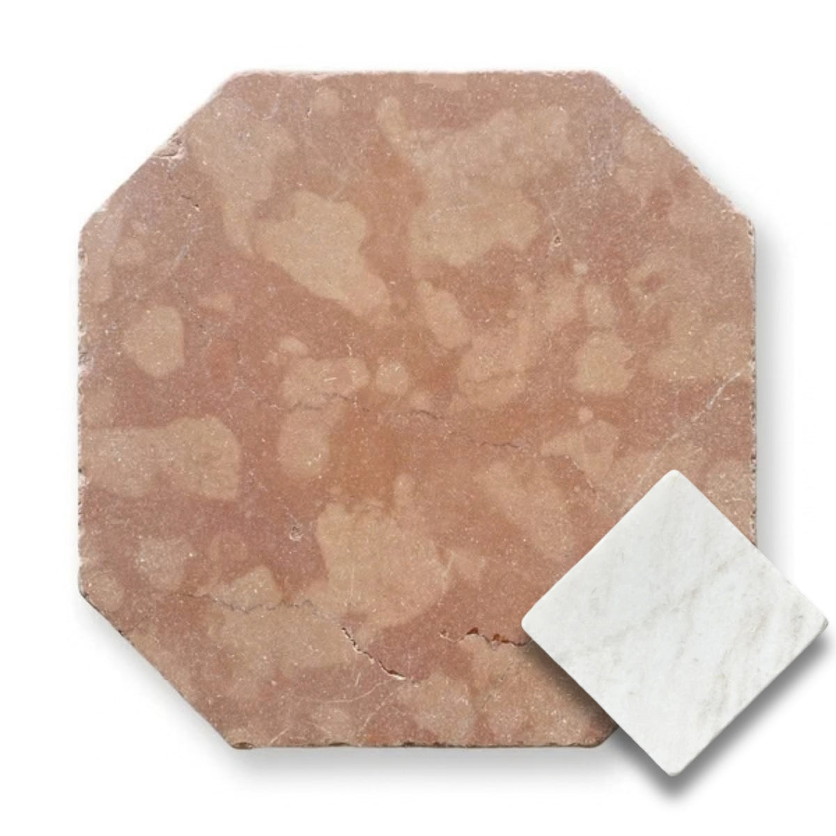 Rosso Verona w/Bianco Oro Light Tumbled