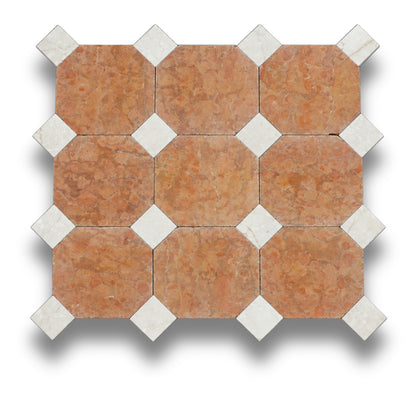 Rosso Verona w/Botticino Tumbled