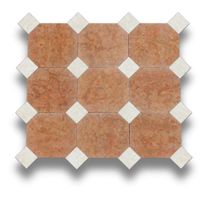 Rosso Verona w/Crema Serena Tumbled