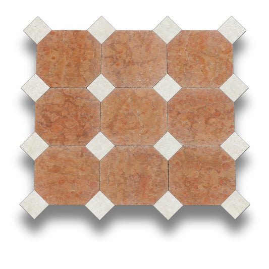 Rosso Verona w/Crema Serena Tumbled