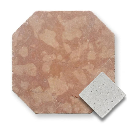Rosso Verona w/Gris Travertine Tumbled