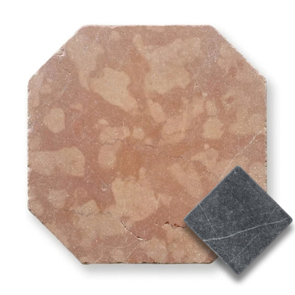 Rosso Verona w/Nero Marquina Tumbled