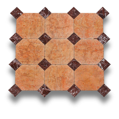 Rosso Verona w/Rosso Levanto Tumbled