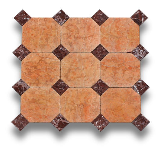 Rosso Verona w/Rosso Levanto Tumbled