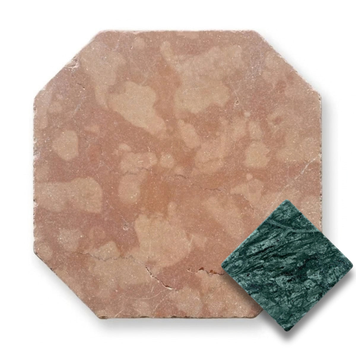 Rosso Verona w/Taj Green Tumbled