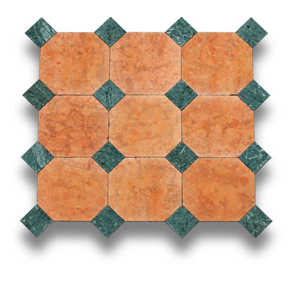 Rosso Verona w/Taj Green Tumbled