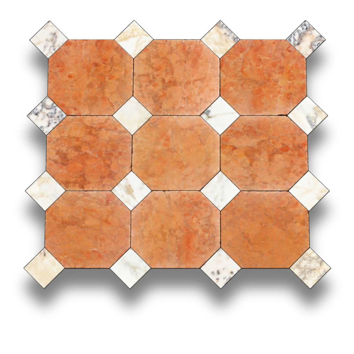 Rosso Verona w/Viola Oro Tumbled