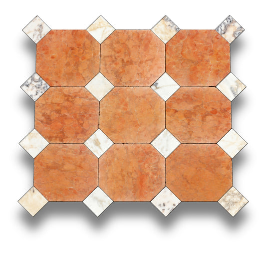 Rosso Verona w/Viola Oro Tumbled