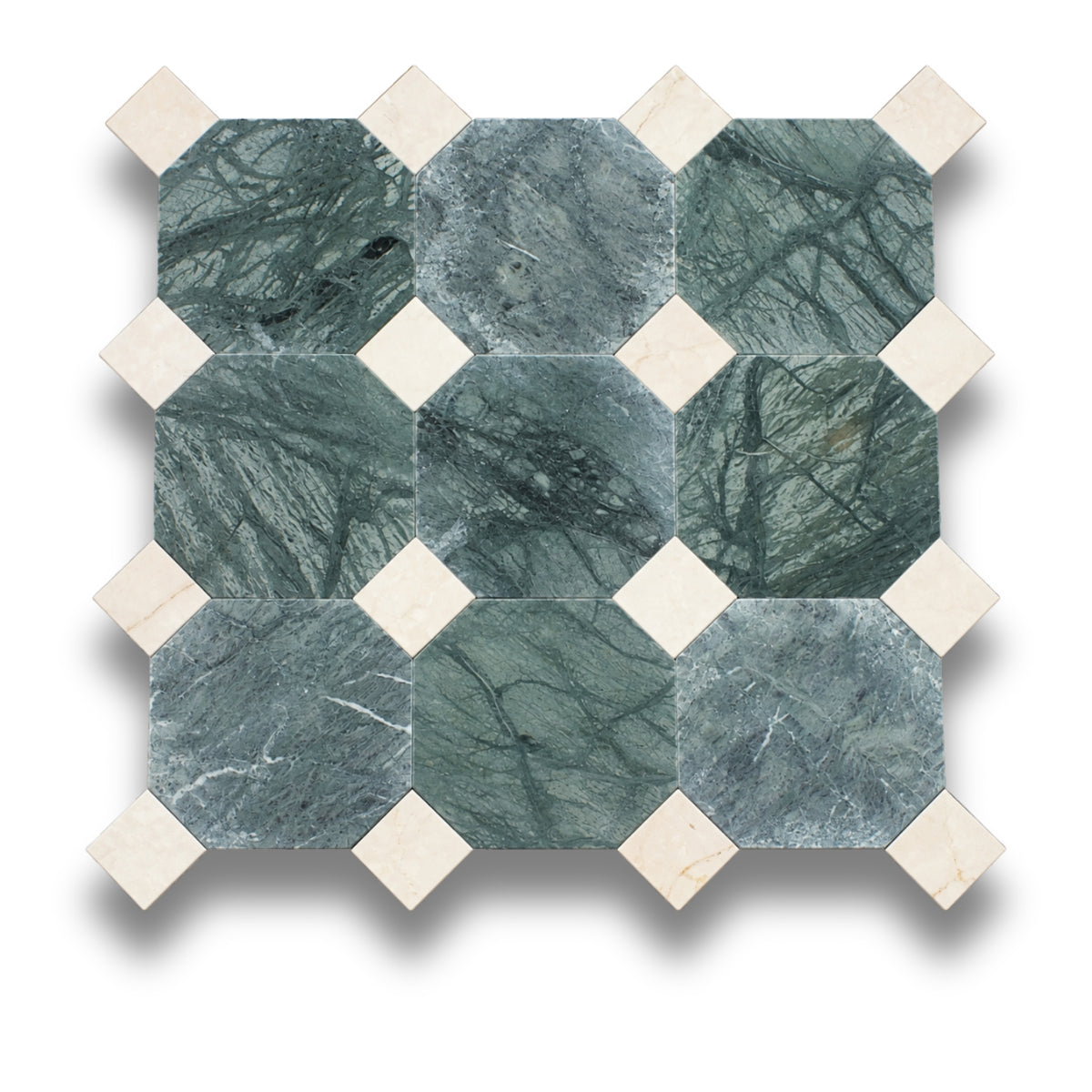 Taj Green w/Botticino Tumbled