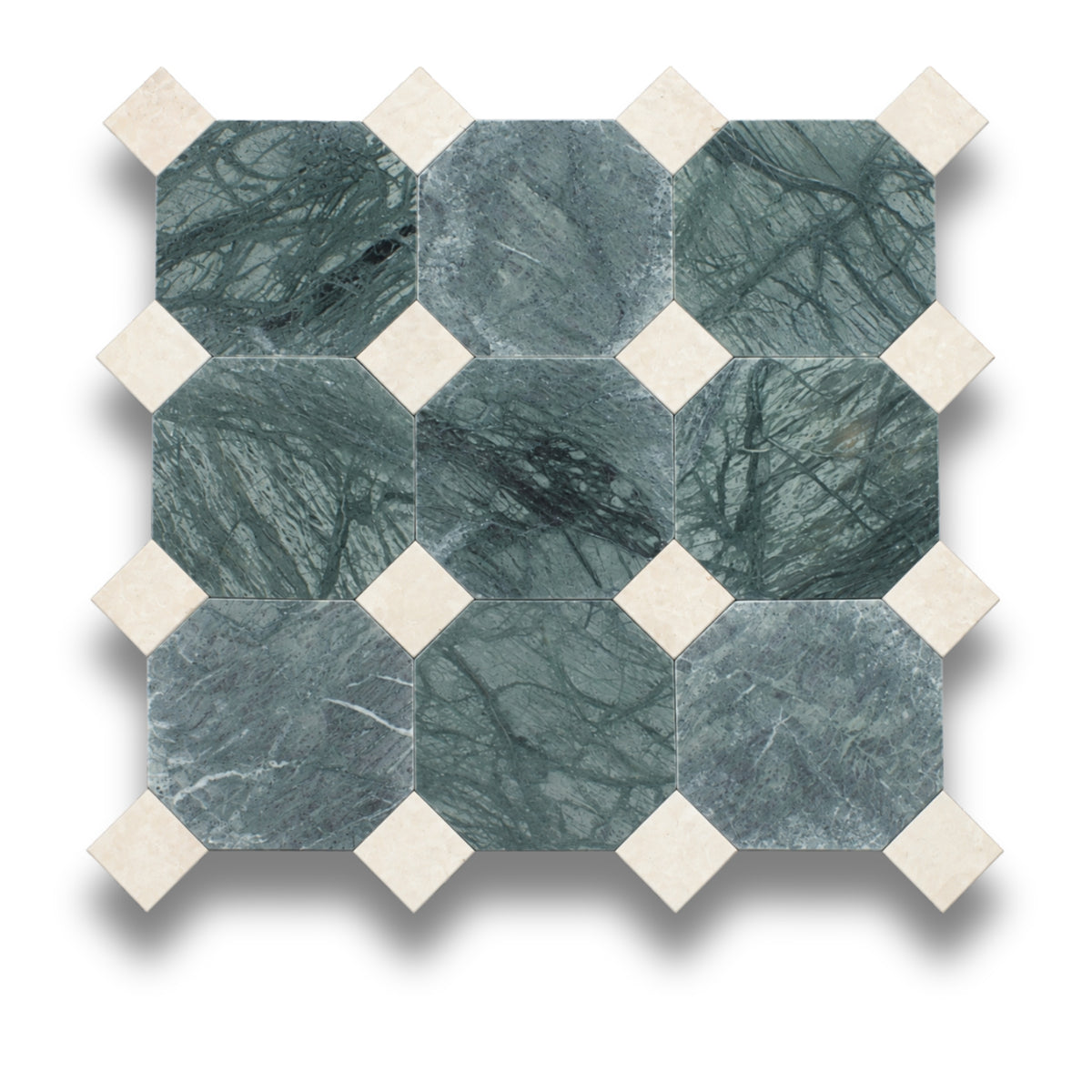 Taj Green w/Crema Serena Tumbled