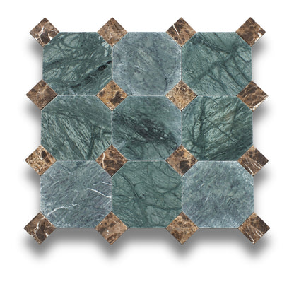 Taj Green w/Emperador Dark Tumbled
