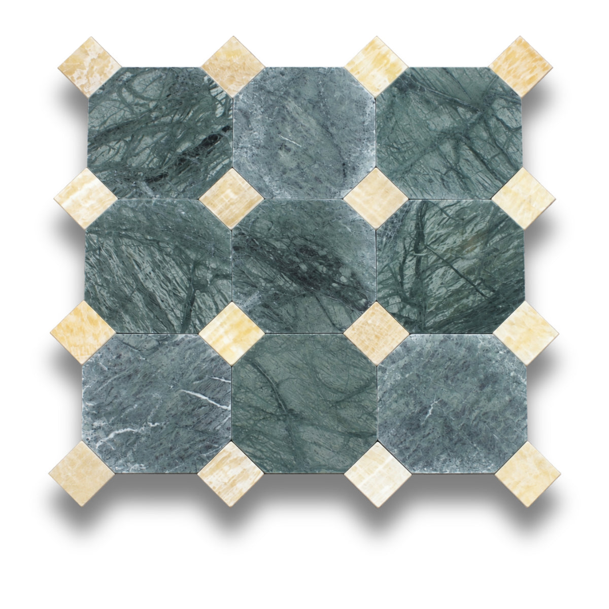Taj Green w/Honey Onyx Tumbled