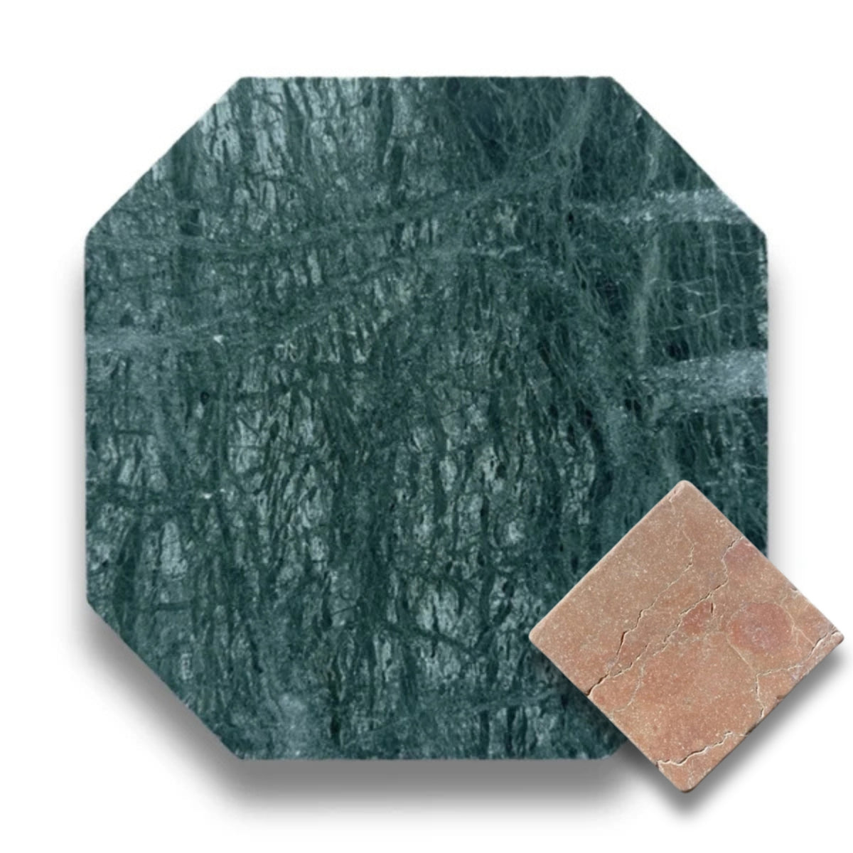 Taj Green w/Rosso Verona Tumbled