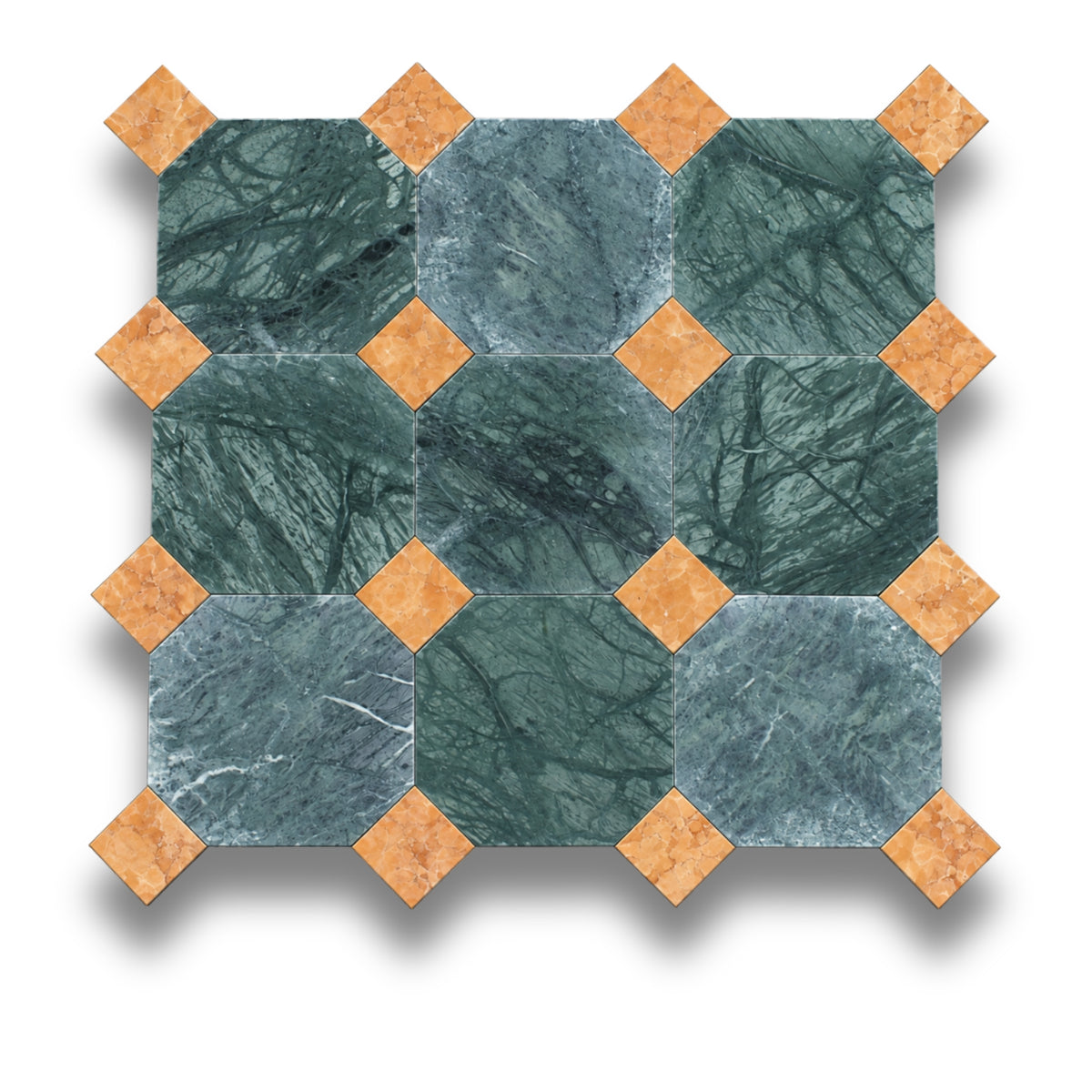 Taj Green w/Rosso Verona Tumbled