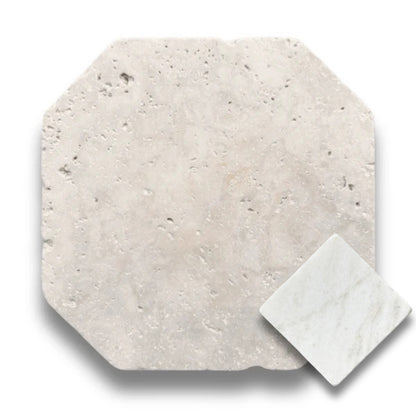 Travertine Classico w/Bianco Oro Light Tumbled