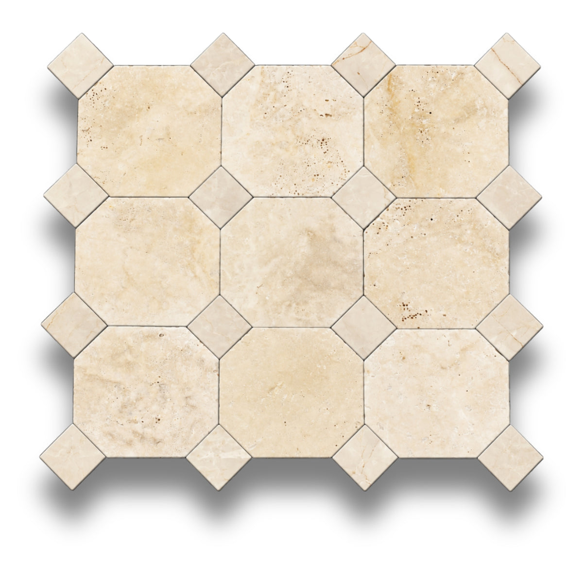 Travertine Classico w/Botticino Tumbled