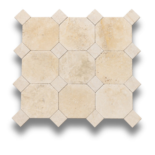 Travertine Classico w/Botticino Tumbled