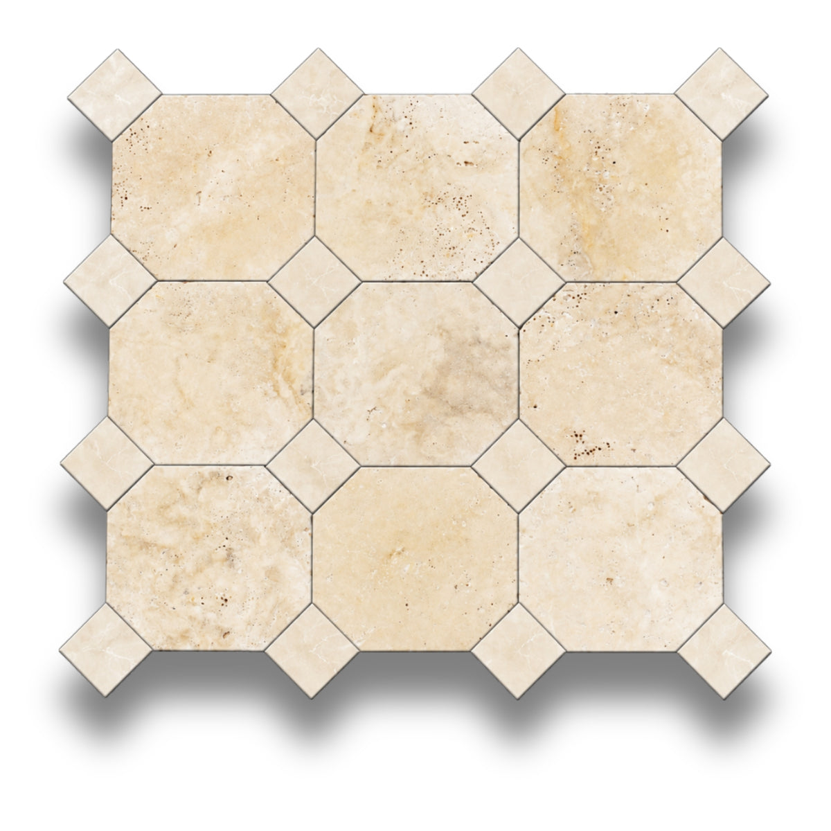 Travertine Classico w/Crema Serena Tumbled