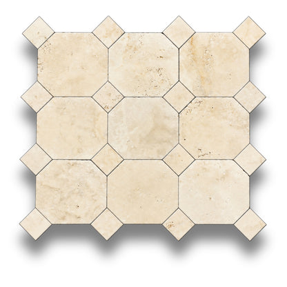 Travertine Classico w/Verdi Cristallo Tumbled