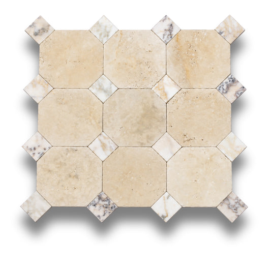 Travertine Classico w/Viola Oro Tumbled