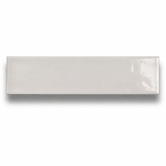 Basics White Gloss Ripple 75x300mm